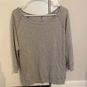 Grey Off the Shoulder Sweatshirt